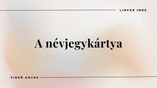 Névjegykártya